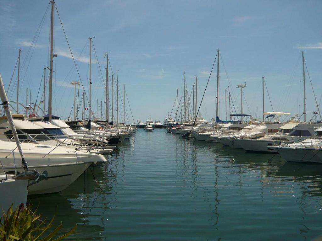 Charmant 2P Vue Mer Face Au Port De Golfe Juan Ngoại thất bức ảnh