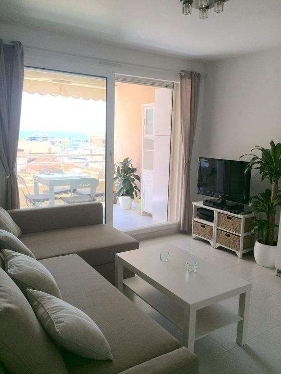 Charmant 2P Vue Mer Face Au Port De Golfe Juan Ngoại thất bức ảnh